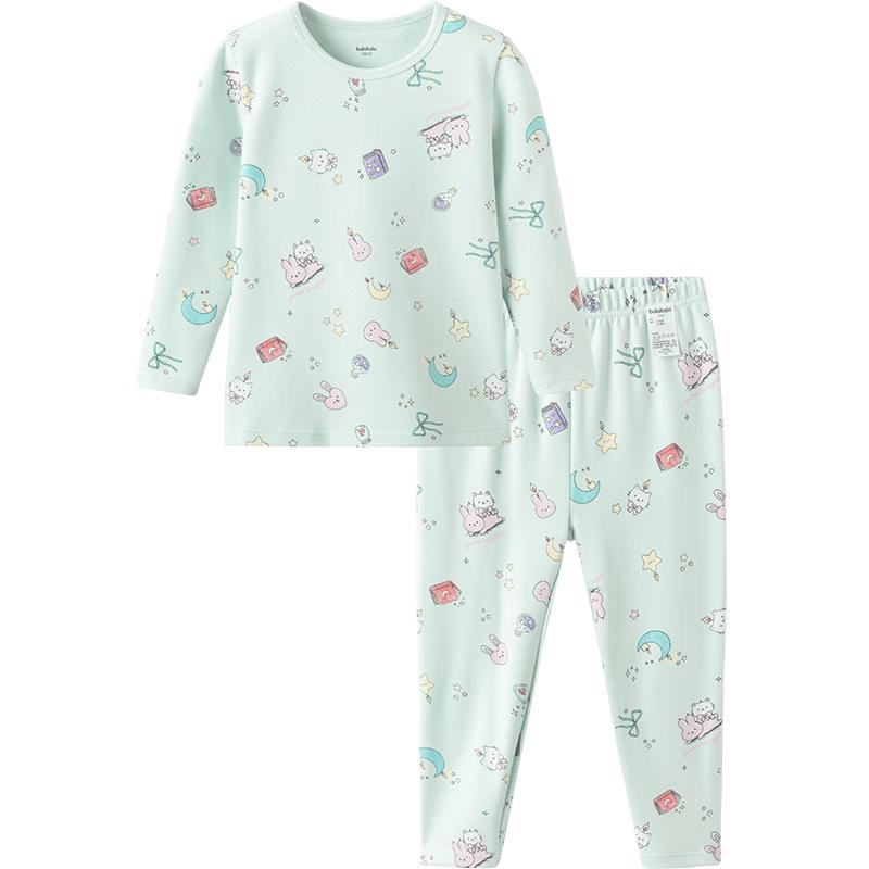 Balabala Girls' Breathable Thermal Underwear Set