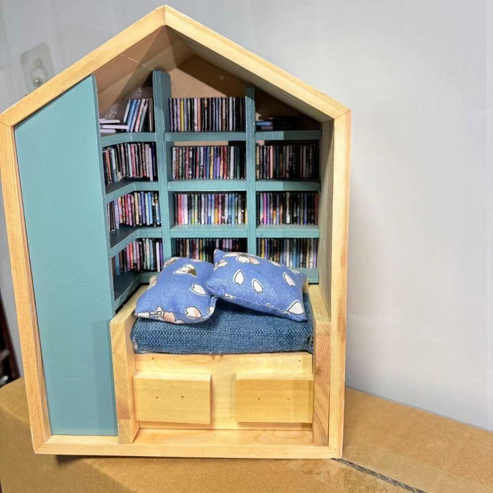 Creative Anti-Anxiety Bookshelf Reduce Pressure Mini Bookshelf Fidget Toys  for Book Lovers