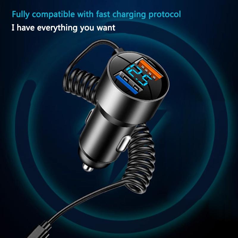 100W Newly Car Digital Display Charger Fast Charging For Porsche Cayenne Panamera Macan 911 718 Taycan Boxster Cayman 918 Pajun