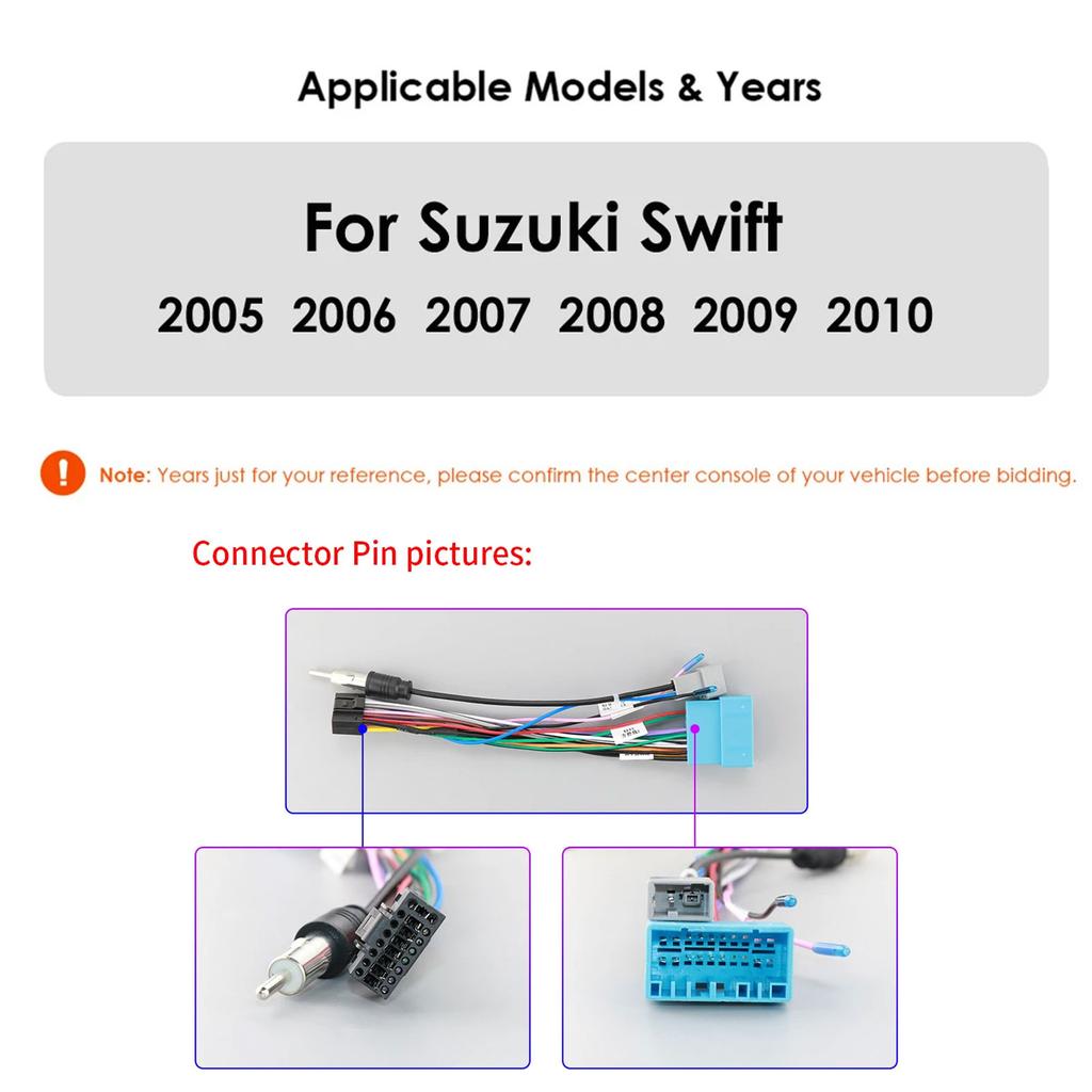 Hizpo Carplay 4G 2 Din Android 14 Inteligentní autorádio pro Suzuki Swift 2005-2010 Navigace GPS AutoRadio Stereo DSP BT SWC DVR Kamera