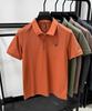 Nuova Maglietta Polo Estiva 100% Cotone Marca di Alta Gamma da Uomo Manica Corta Design Trendy con Ricamo di Orso T-shirt da Golf Business