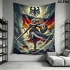 Deutsches Kaiserreich Wandteppich Ästhetischer Wandbehang Bedruckter Stoffdecke Dekorative Wandteppiche für Schlafzimmer Wohnzimmer Heimdekoration