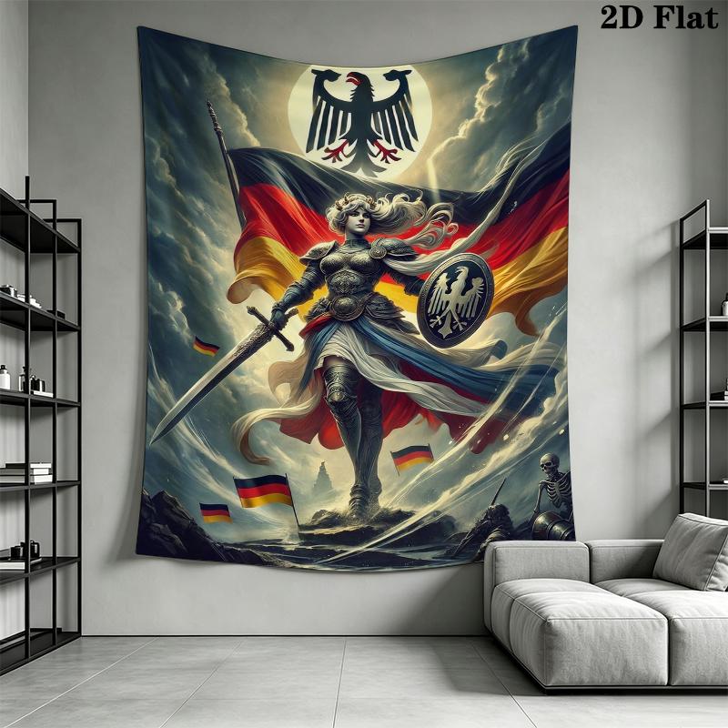 Deutsches Kaiserreich Wandteppich Ästhetischer Wandbehang Bedruckter Stoffdecke Dekorative Wandteppiche für Schlafzimmer Wohnzimmer Heimdekoration