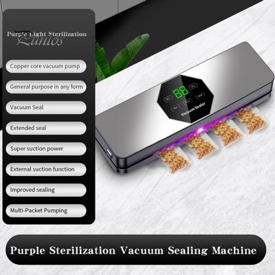 UV Sterilizasyonlu Tam Otomatik Vakumlu Paketleme Makinesi Çıkarılabilir Taban Dijital Ekran Güçlü Emiş Gücü Gıda Koruma Paketleme Makinesi