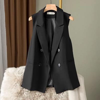 Gilet senza maniche primaverile e autunnale per donna, vestibilità ampia alla moda, alla moda e comodo