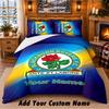 Blackburn Rovers Futbol Desenli Nevresim Takımı 3 Parça Özel İsimli, Ev Yatak Odası İçin Çarşaf ve Yastık Kılıfları