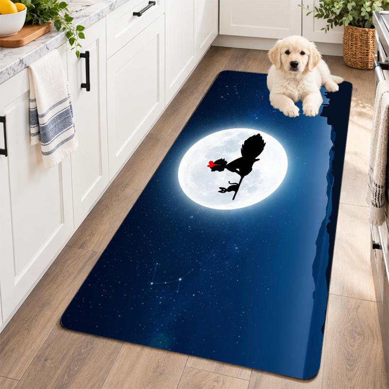 Flannel Kitchen Mat Kiki's Delivery Service Jiji Soft Area Rug Non Slip Floor Carpet Home Decoration
