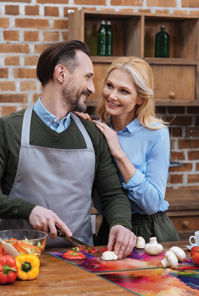 SZKLANA PŁYTA OCHRONNA NA KUCHENKĘ 90x52 KOLOROWA