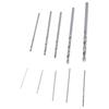 10Pcs HSS High Speed White Steel Twist Drill Bit Set For Rotary Tool New
