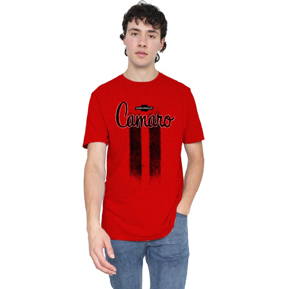 Chevrolet Unisex Adult Camaro Stripes Heather T-Shirt
