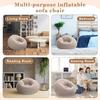 Soybean Bag Chair, Inflatable Sofa Chair, Soft, Comfortable,  Lazy Seat, Tatami Chair, Lazy Sofa, Circular Single Sofa