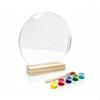 DIY Handprint Plaque Personalizable Acrylic with Wooden Base Personalized Sign