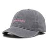 Fashion Letter Embroidery Short Brim Baseball Cap Soft Top Washed Cotton Sunscreen Caps Men Women Outdoor Streetwear Hat