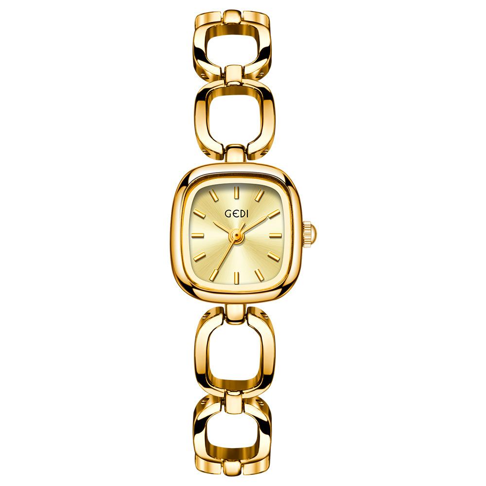 Light Luxury High-End Bracelet Watch Women'S Niche High-Value Retro Small Square Quartz Watch