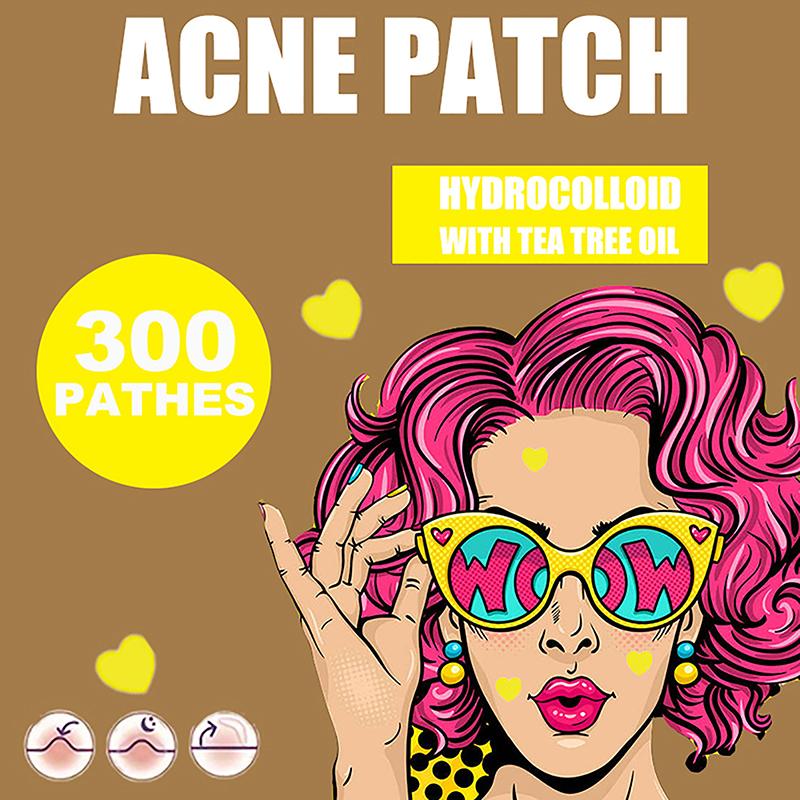300/600/1200 Pcs/Set Heart Pimple Patch Acne Colorful Invisible Acne Removal Skin Care Stickers Concealer Face Spot Beauty