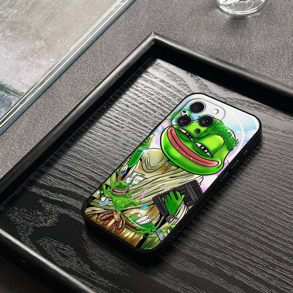 Sad Frog P-Pepe Funny Phone Case For IPhone 17 16 15 14 13 12 11 PRO MAX PLUS Mini TPU Soft To Skin-friendly Case