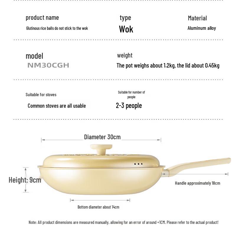 COOKER KING Non-Stick Ceramic Stir-Fry Pan
