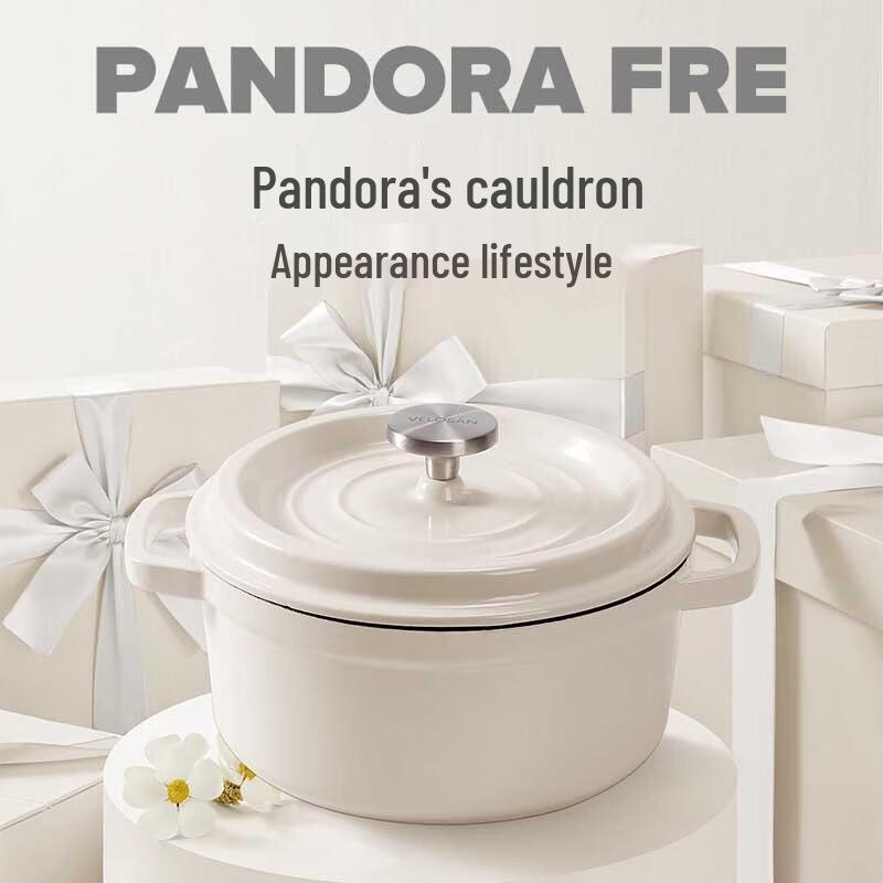 Чугунная эмалированная кастрюля VELOSAN Pandora