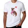 Aquarell Kelpie T-Shirt Athletische Passform Sportliches Kurzarm-Oberteil