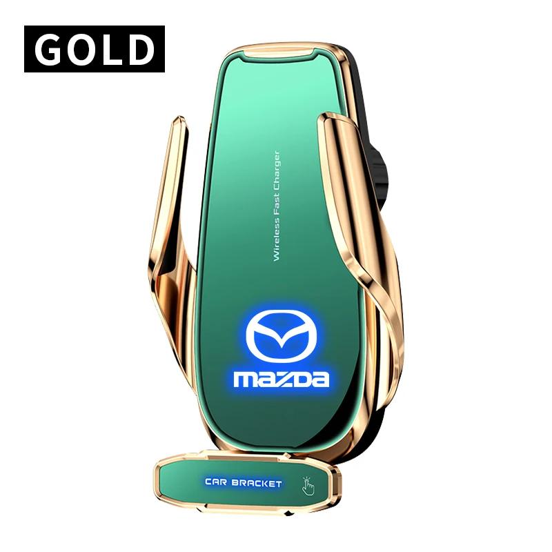 Car Wireless Charger Mobile Phone Holder Car Accessories For Mazda 3 Alexa CX30 CX-4 CX5 CX-5 CX8 CX-8 CX-30 CX9 CX-9 Car Goods