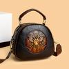 Exquisite Hand-Tooled PU Bag with Deer Design – Vintage-Inspired Crossbody and Top-Handle Bag for Women