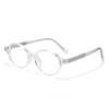 Retro Oval Frame Womens Flat Light Glasses Ultra Light Neutral High Quality Anti Blue Light HD Vision