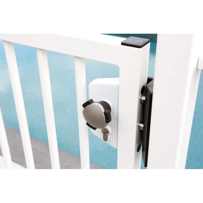 Locinox noir smklqf2 gâche en polyamide pour portillon de jardin