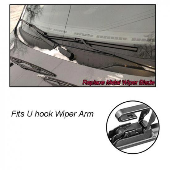 OEM Quality Windshield Wiper Blades Streak-Free Spotless 22inch+22inch J-hook