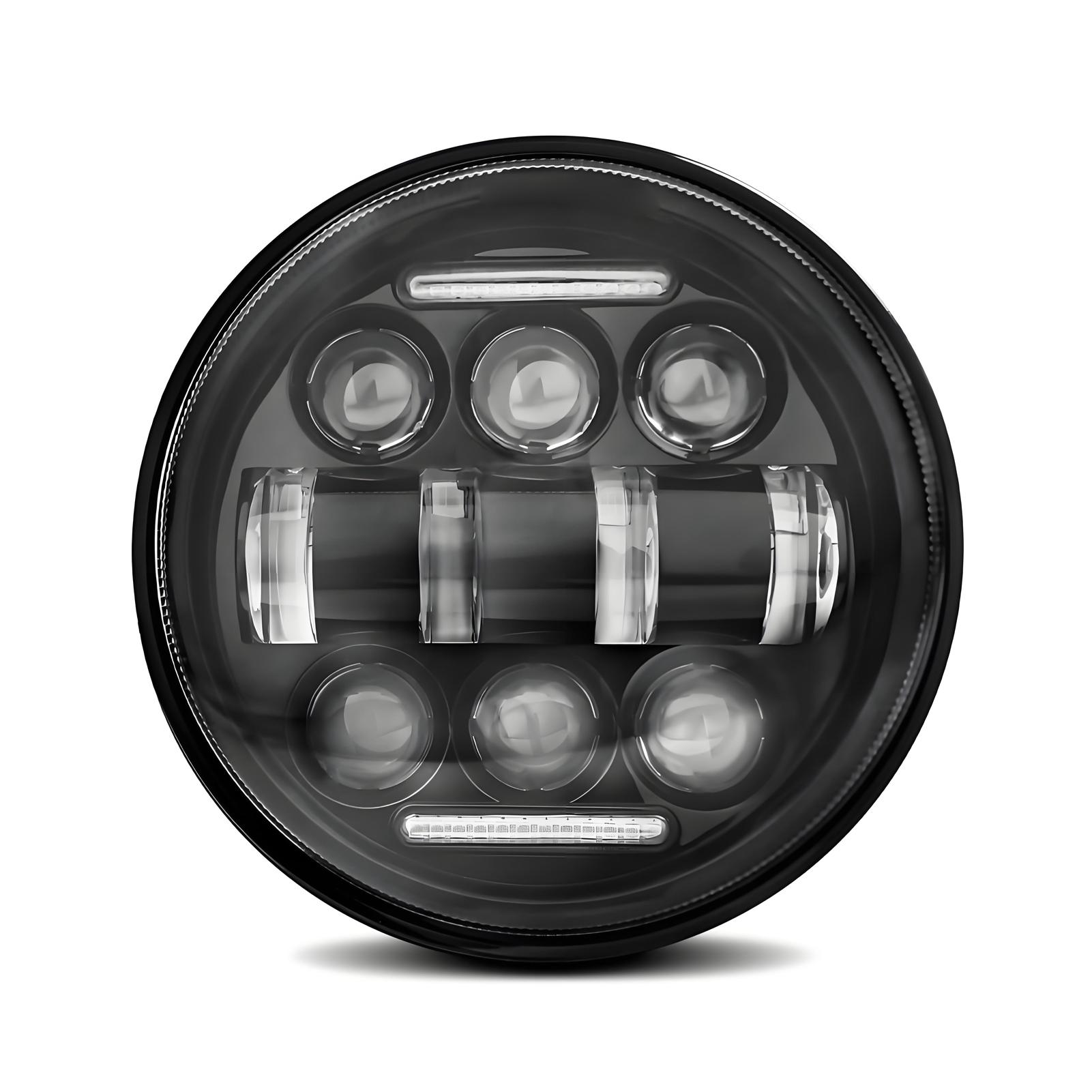 

Светодиодная мотоциклетная фара 5,75 дюйма, круглая фара с белым дальним/ближним светом и ДХО, вспомогательная лампа для мотоцикла