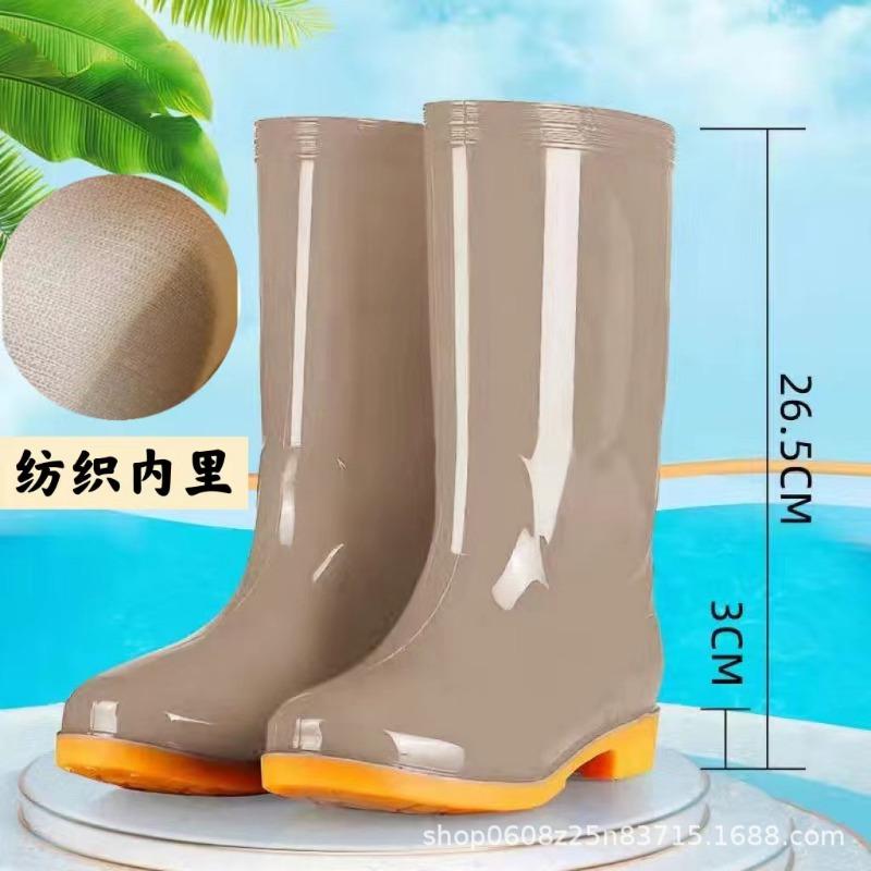 

Женские взрослые дождевые туфли подошва из говяжьей кожи средней высоты и высокие дождевые сапоги нескользящая водонепроницаемая обувь теплая и бархатная короткая водонепроницаемая обувь резиновая обувь мода 41