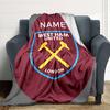 Custom Name Ipswich Town FC Crest Blanket for Couch & Bed, Plush Cozy Fuzzy Blanket Super Soft & Warm Blankets for Fall and Winter. 0908263