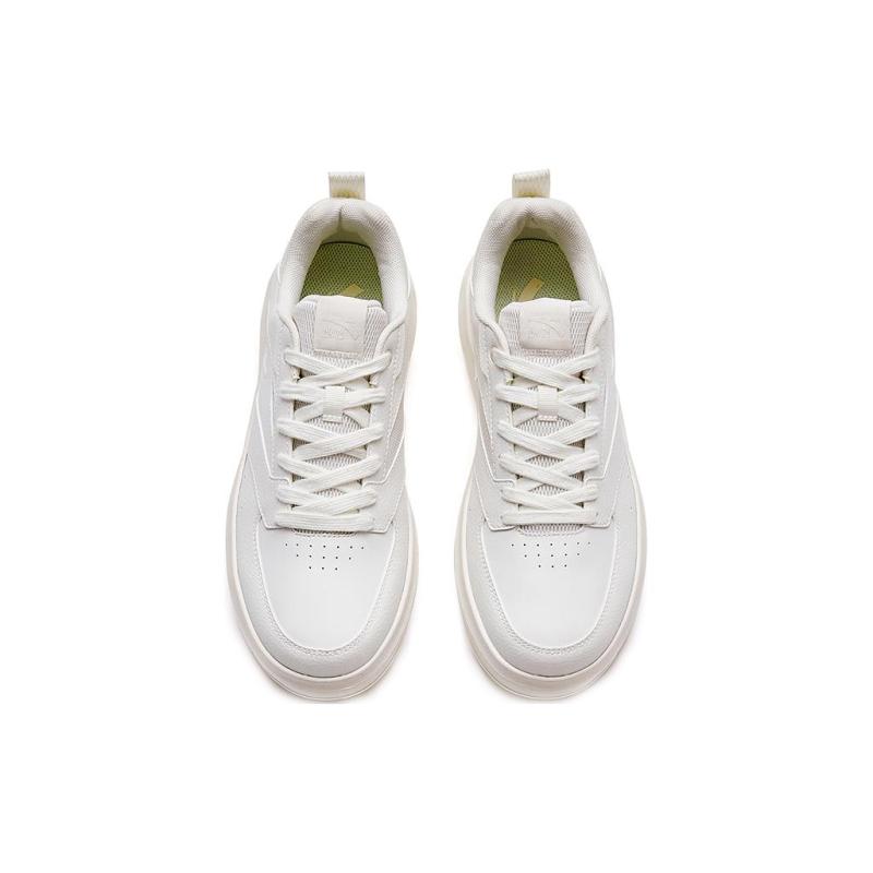 Anta Life Collection Anti Slip Wear Resistant Low Top Skateboard Shoes Men's White Sneakers 912328060-1