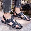 Italian Brand Men's Beach Shoes Handmade Sole Wear-resistant Hiking Shoes Breathable Summer Hot Selling Men's Sandals Soft Soles