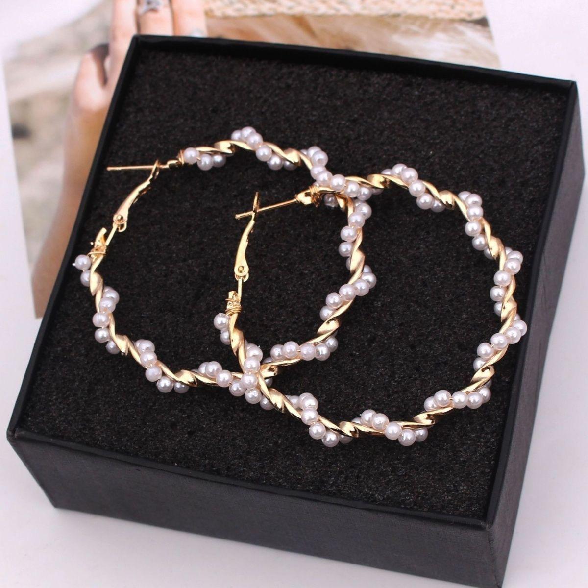 Niche Design Korean Pearl Earrings - Trendy Ins Style Accessories белый