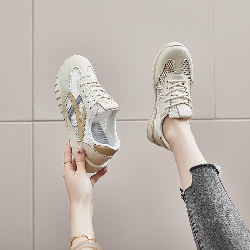 New Forrest Gump Shoes Women's Summer Breathable Running Casual Shoes Trend Low-top Thick-soled Muffin Shoes Women