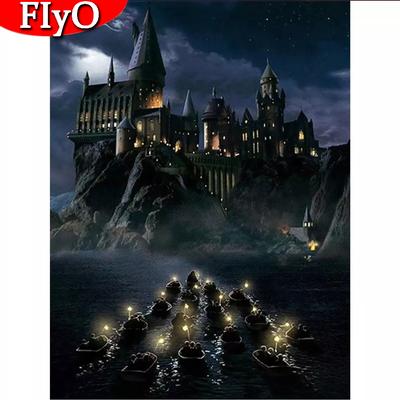 5D DIY Diamond Painting Castle Craft Kit Mosaic Full Embroidery Landscape Picture Of Rhinestone Handmade Gift