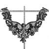 Beautiful Lace Embroidery Collar White/Black Floral Lace Decorative Collar Woman's Clothing Sewing Accessories