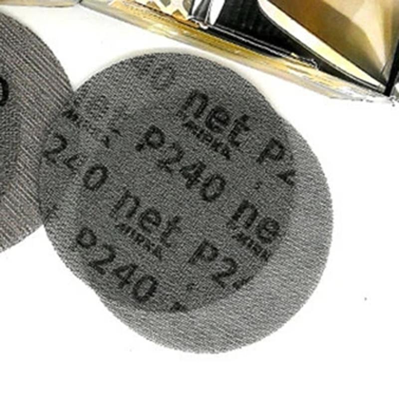 

10 шт. Сетчатые абразивные шлифовальные диски без пыли 5 дюймов 125 мм Антиблокирующие Сухая шлифовка Сетчатый шлифовальный диск Наждачная бумага 80-240 зернистость