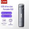 SSK Type-C Interface Dupla USB 3.2 Pen Drive SSD Portátil