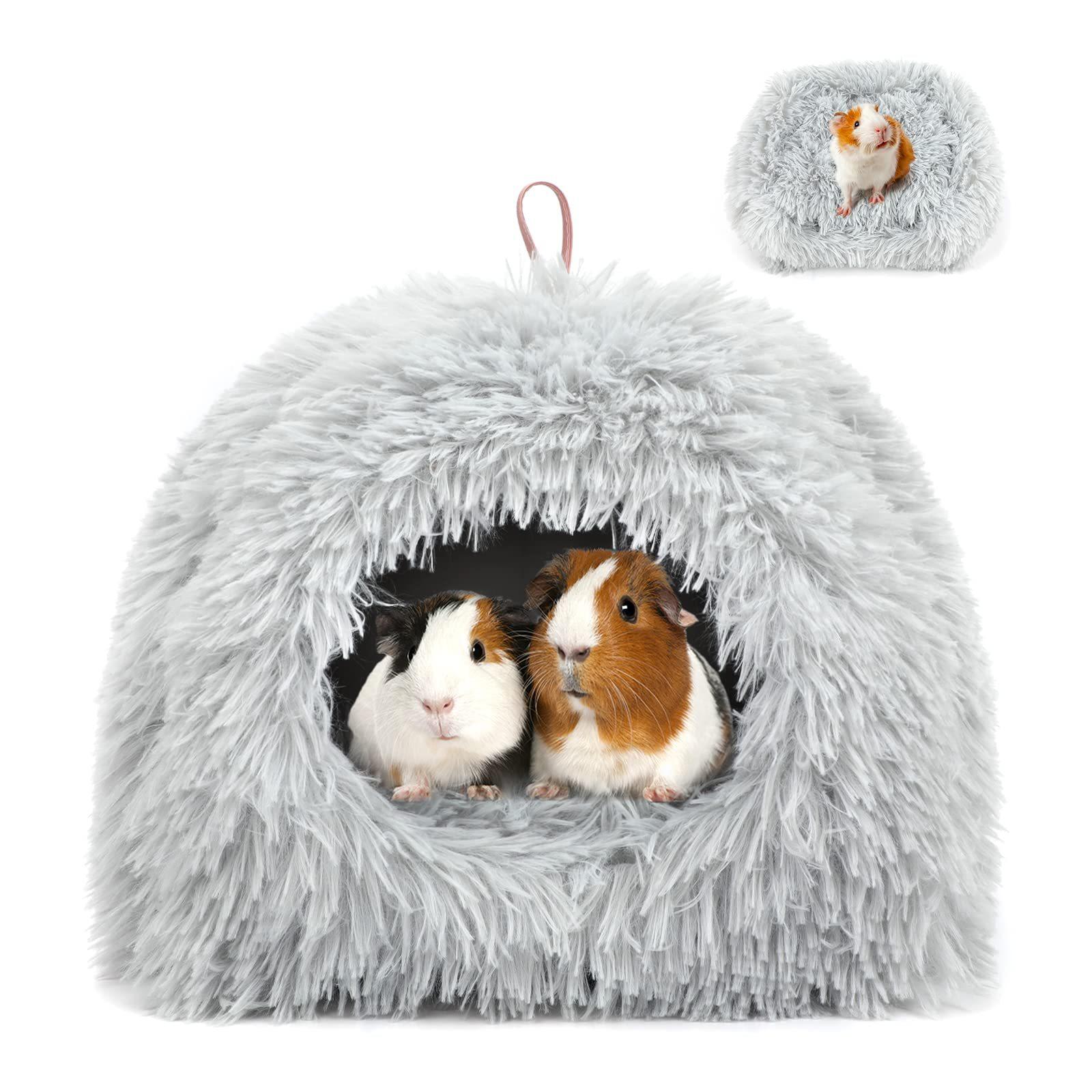

Cat Nest Closed Warm Dog Nest Small Dog Nest Long Hair Tent Nest Hamster Guinea Pig Nest Rabbit Nest Pet House 30x28x23cm светло-серый