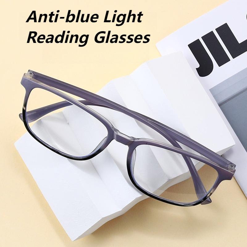 Fashion Retro Reading Glasses Women Men Anti Blue Light Presbyopia Eyeglasses Light High Definition Comfortable Glasses UV400