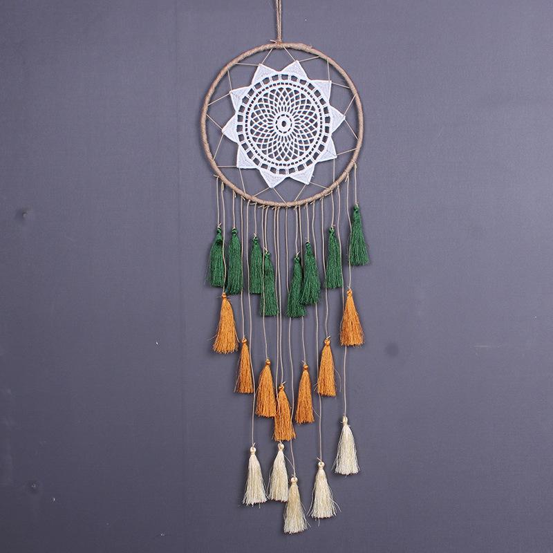 Lace Hand Woven Dream Catcher Net, Silky Nylon Tassel Dream Catcher Net, Home Wall Decoration Dream Catcher Net