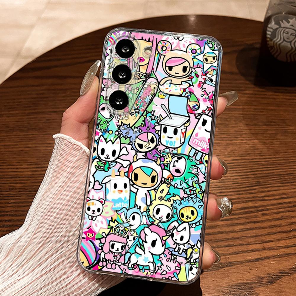 

T-Tokidokis Unicorno stellina Phone Case Silicone For Samsung S30,23,21,22,20 FE lite,S10,9,PIus Note20ultra Soft Transparent SamsungS225G