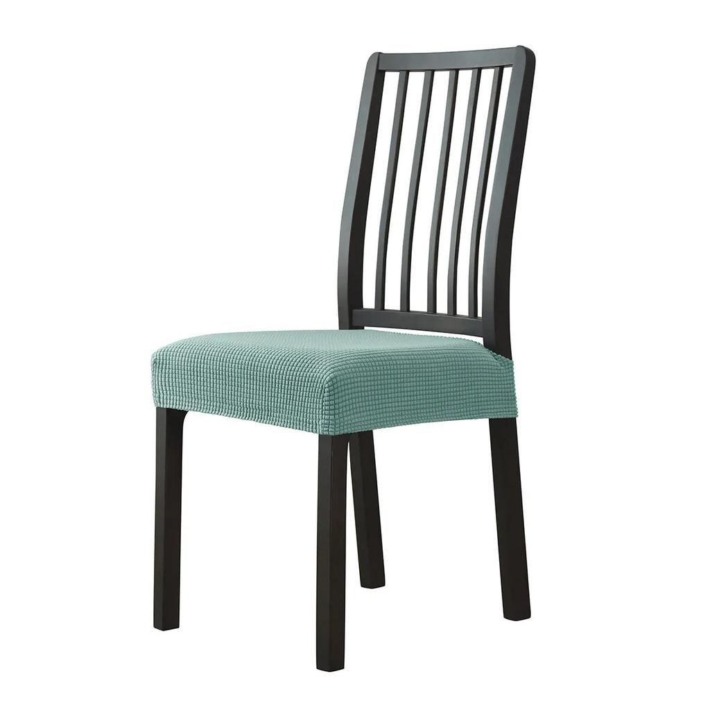 Housse de chaise en Jacquard sans dossier, housse de chaise pour salle à manger, maison, mariage, bureau, extensible, Anti-salissure, sans dossier, 1 pièce