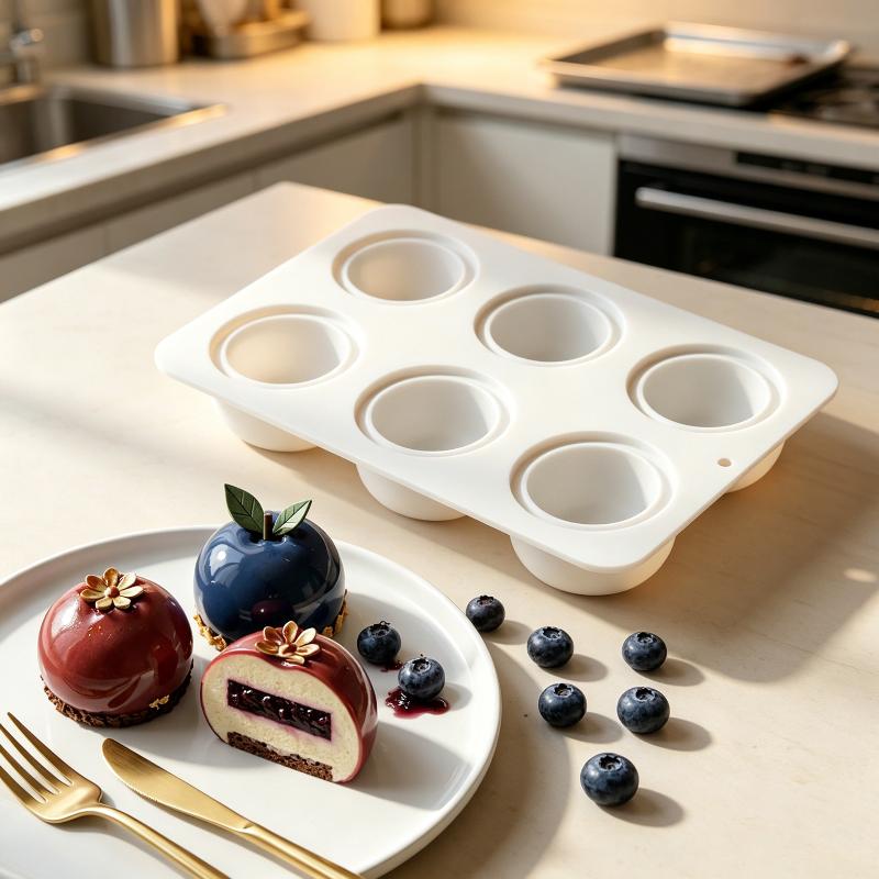 Fruit Shaped Silicone Mold For Mousse Cake Peach Grape Apricot Chocolate Pudding Candy Making Mold Kitchen Baking Tool
