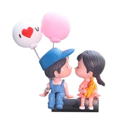 Cartoon-Paar Auto Dekoration Auto Innenraum Dekoration Schiebe Dekoration Auto Ballon Puppe Figur Paar Statue Für Auto Haus