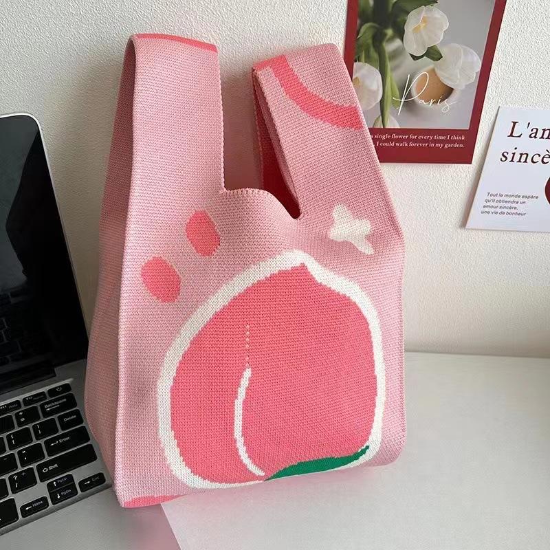 High quality thickened birthday banquet baby gift bag knitted bag gift woven bag handbag tote bag women's bag