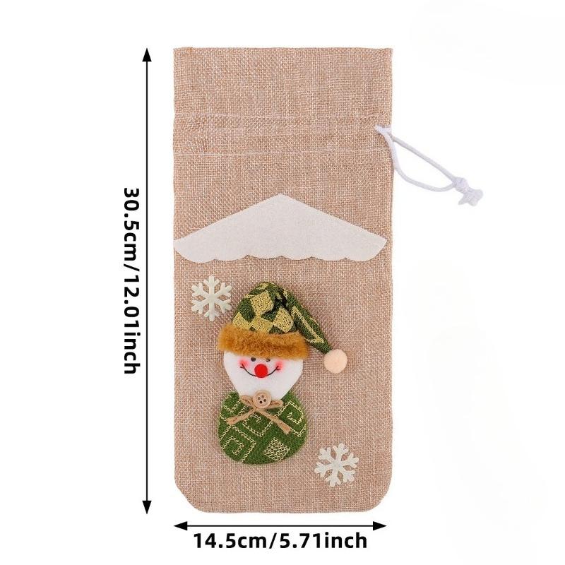 Wine Bottle Cover Santa Claus Christmas Decorations for Home Christmas Ornament Xmas Table Decor Happy New Year Gift