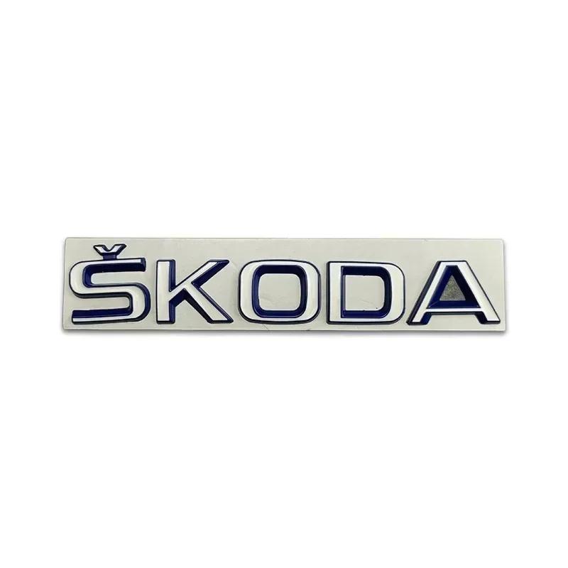 Rtgks1 2026 Hot For SKODA Metal Car Styling Rear Trunk Emblem Stickers for SKODA Rapid Kodiaq Superb Yeti Karoq Octavia A7 Tour RS Kami