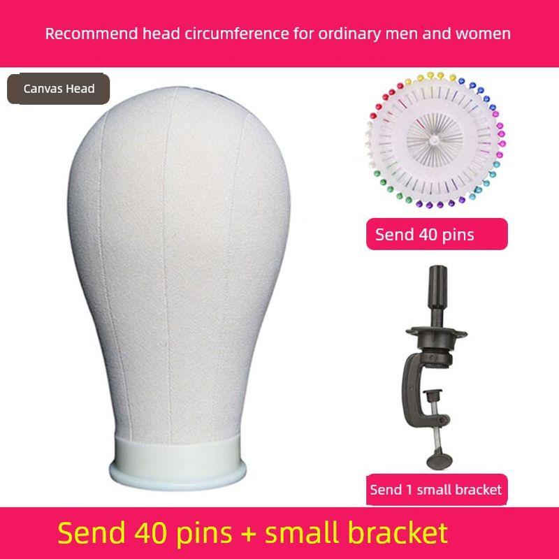 

Cos Styling Trim Wig Holder for Head Model Support Base Model Head Display Wig Mannequin Head Model Mold Head Canvas head White free size + Long desktop stand